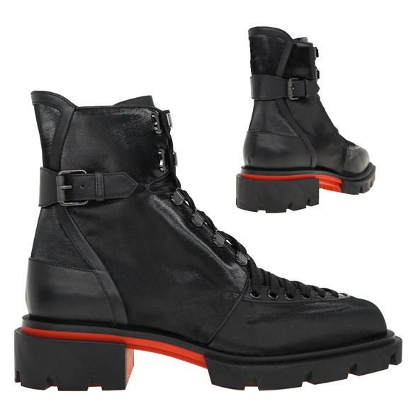 Christian Louboutin Our Macademia Boots Coated Canvas Size 9 US New main image 8
